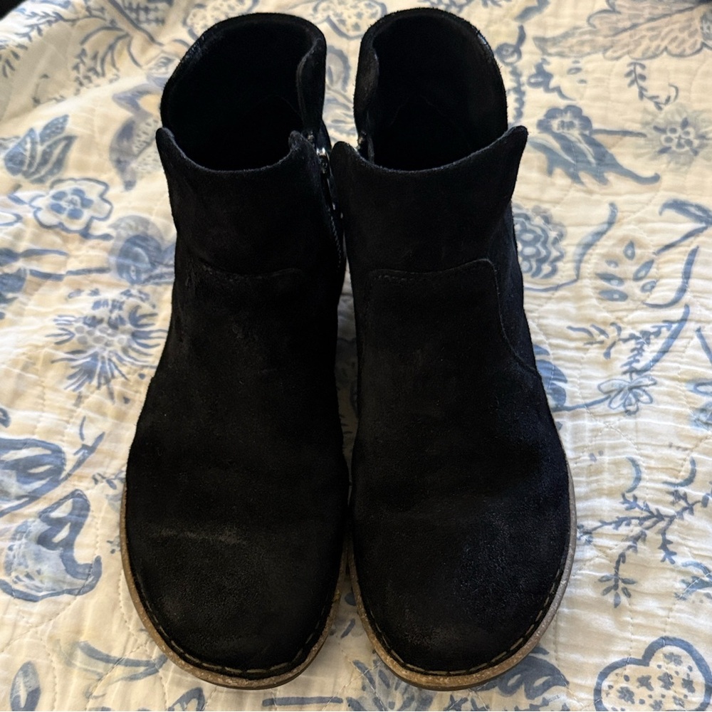 Born Black Suede Ankle Boots size 9.5